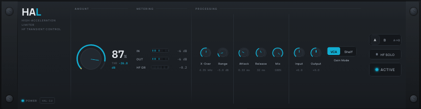 HAL focused control strip